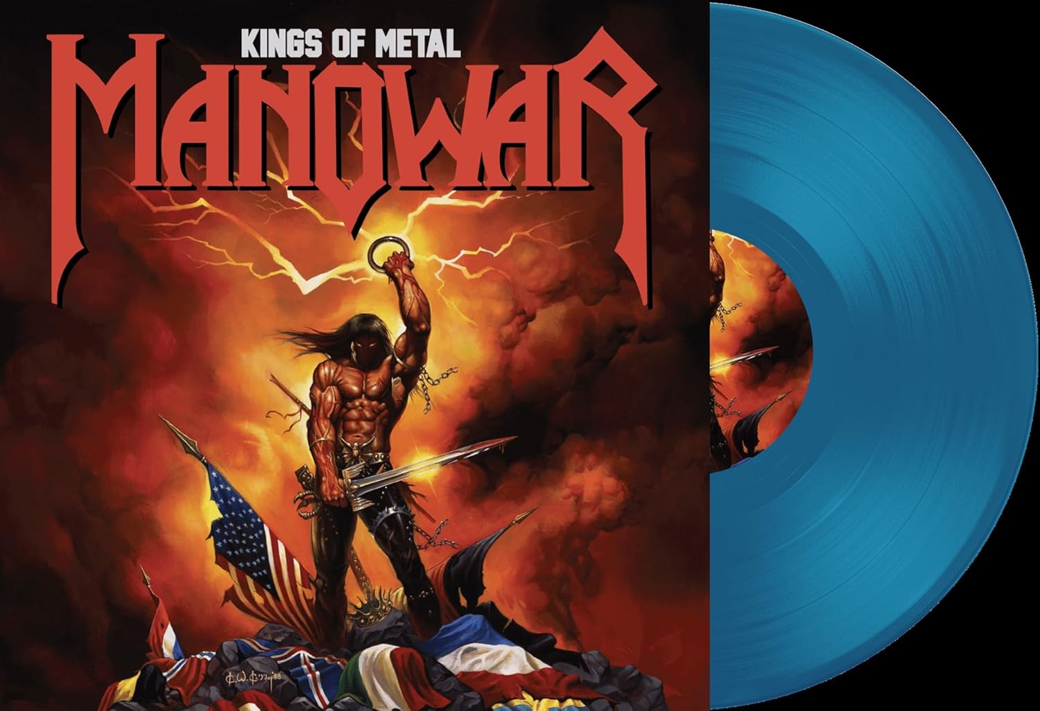 Manowar - Kings Of Metal (Limited Edition, Transparent Blue Colored Vinyl) [Import] | Vinyl