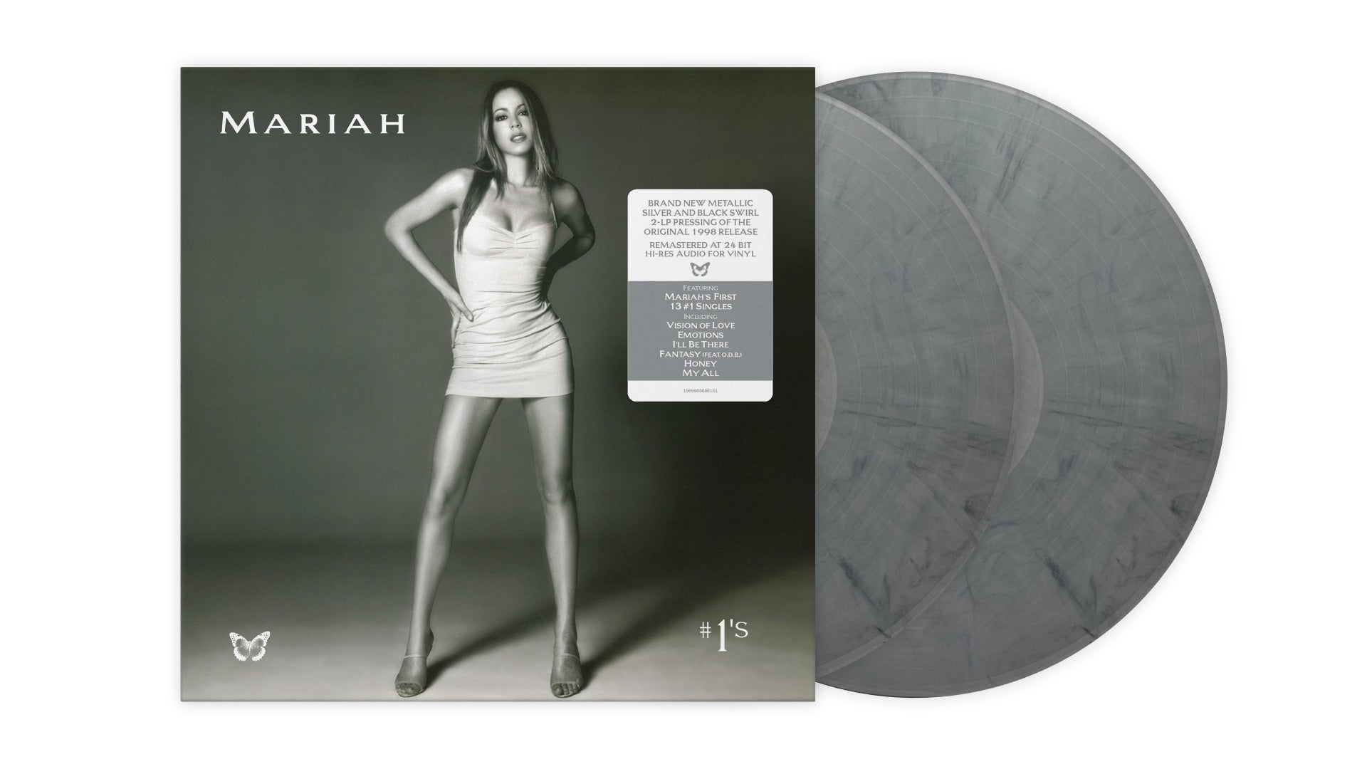 Mariah Carey | #1's (Bonus Tracks, Colored Vinyl, Silver & Black Swirl) (2 Lp's) | Vinyl