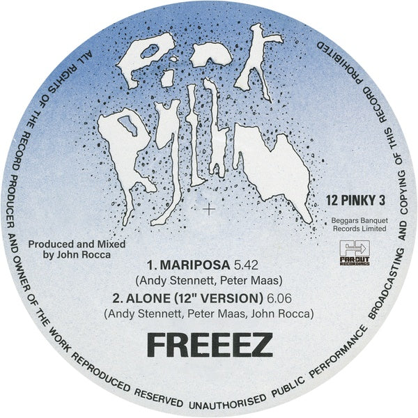 FREEEZ - Mariposa/Alone | Vinyl