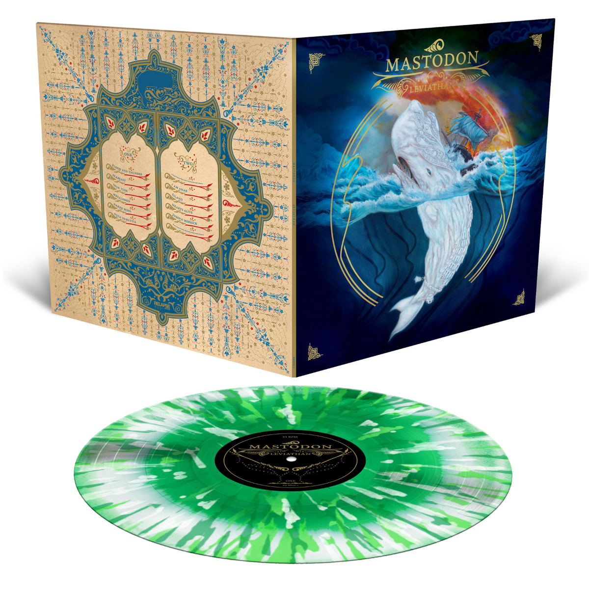 Mastodon | Leviathan: 20th Anniversary Edition (Colored Vinyl, White, Green, Splatter) | Vinyl