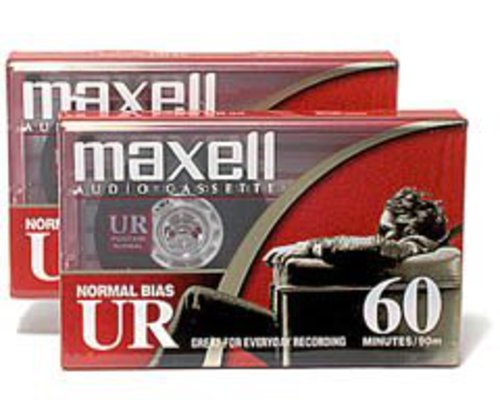 Maxell - Maxell 60 Minute Storage Capacity Normal Bias Type Flat Packs 2 Pack Cassettes | Cassette