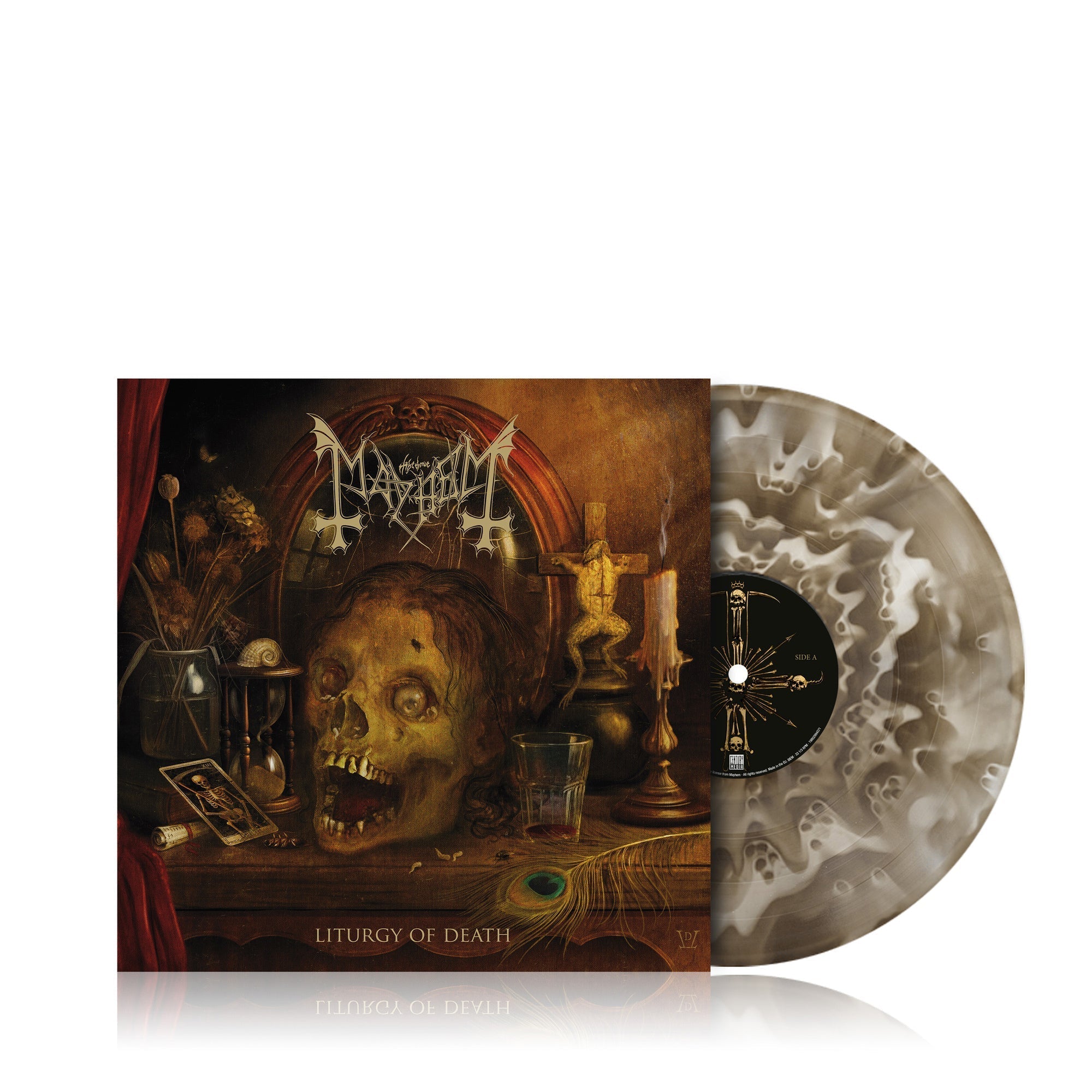 Mayhem | Liturgy Of Death (Indie Exclusive) (Lp-Booklet) [Black Ice Ghost Vinyl] | Vinyl