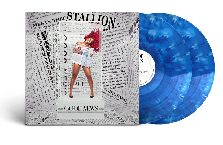 Megan Thee Stallion - Good News [Explicit Content] (Colored Vinyl, Blue, White, Indie Exclusive) (2 Lp's) | Vinyl