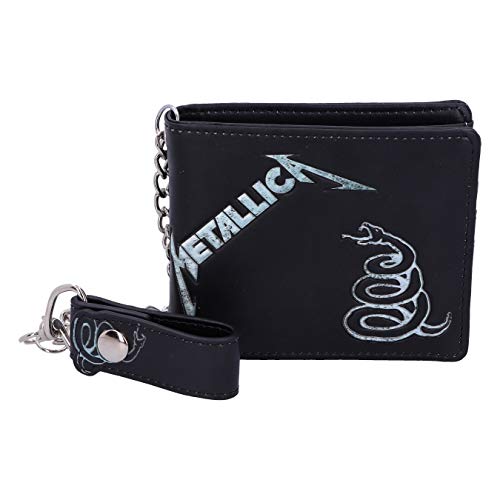 Metallica | Black Album Embossed Wallet With Chain | Accessories