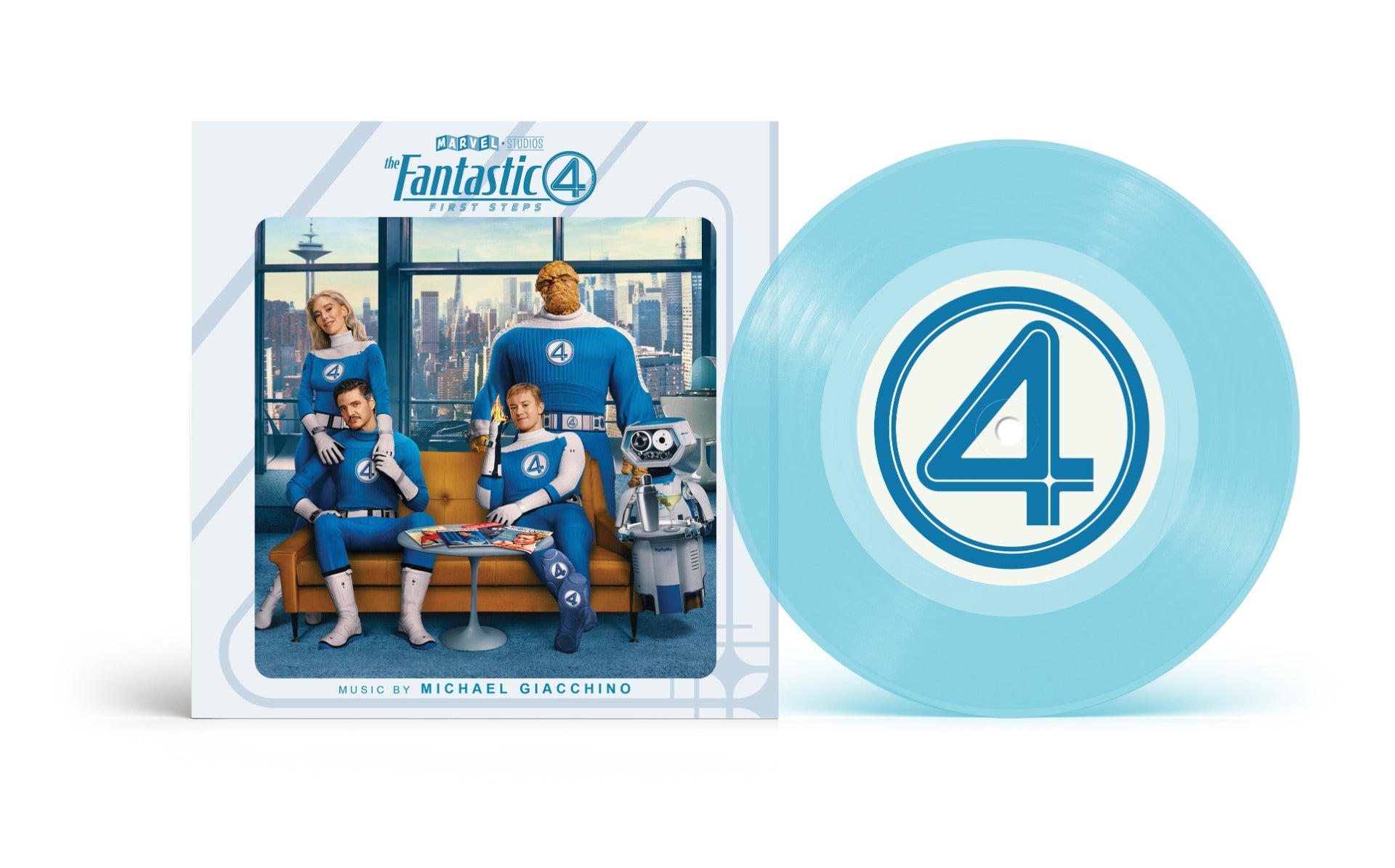 Michael Giacchino/Andrea Datzman | The Fantastic Four: First Steps Main Theme / Let Us Be Devoured [Blue 7" Single] | Vinyl