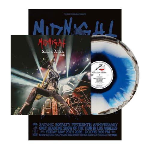 Midnight - Satanic Attack Live! [Blue White Black Vinyl] | Vinyl