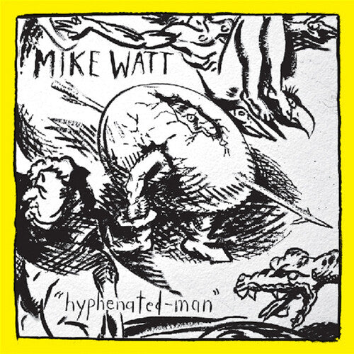 Mike Watt - Hyphenated-Man - Yellow & Black Marble | Vinyl