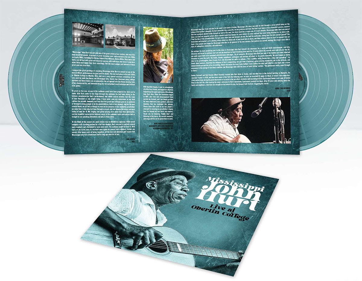 Mississippi John Hurt | Live At Oberlin College 1965 (Indie Exclusive) (Translucent Turquoise Vinyl) [2LP] | Vinyl