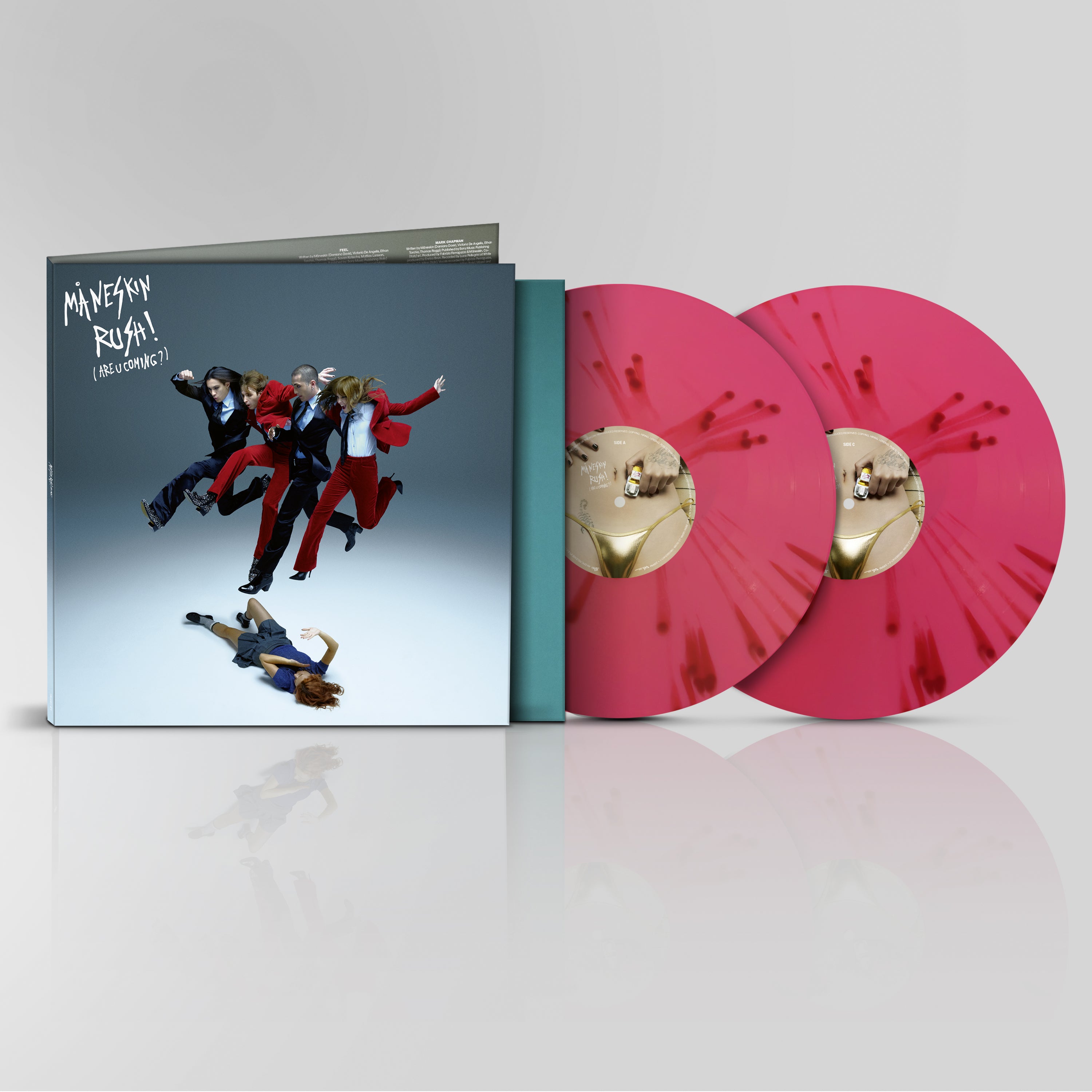 Måneskin | Rush! (Are U Coming?) [Explicit Content] (Indie Exclusive, Scarlett Splatter Colored Vinyl, Bonus Tracks) (2 Lp's) | Vinyl