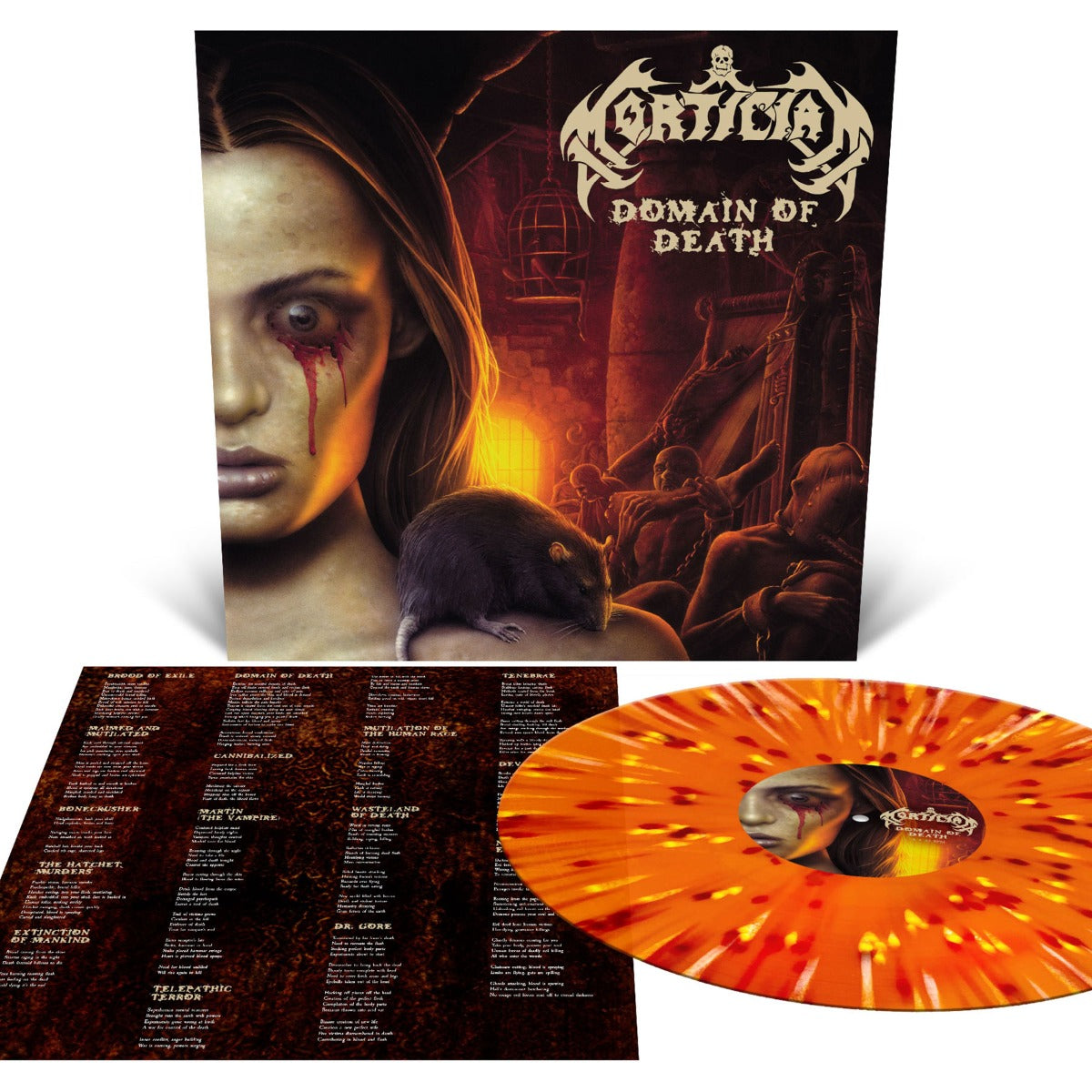 Mortician | Domain Of Death (Colored Vinyl, Orange Krush) | Vinyl
