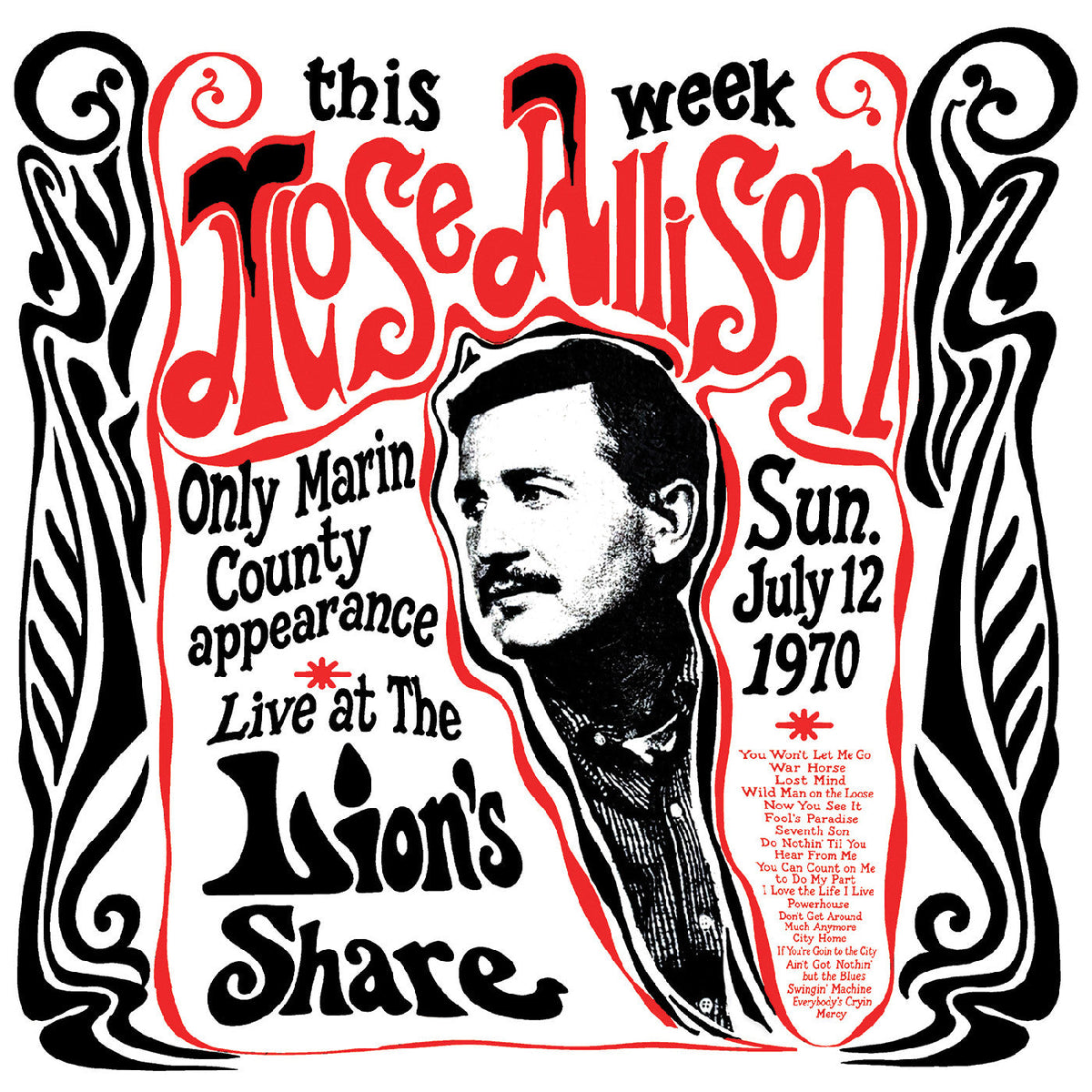 Mose Allison - Live at The Lion's Share July 12, 1970 (Remastered) [2LP] | Vinyl