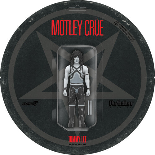 Motley Crue | Super7 - Motley Crue - ReAction Figures Wv2 - Tommy Lee (Shout At The Devil - Black & White) (Collectible, Action Figure) | Action Figure