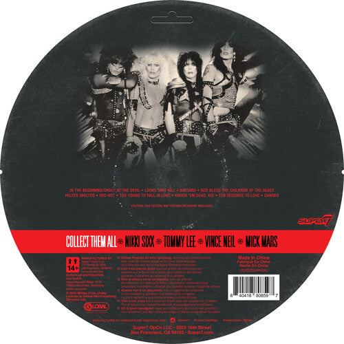 Motley Crue | Super7 - Motley Crue - ReAction Figures Wv2 - Tommy Lee (Shout At The Devil - Black & White) (Collectible, Action Figure) | Action Figure