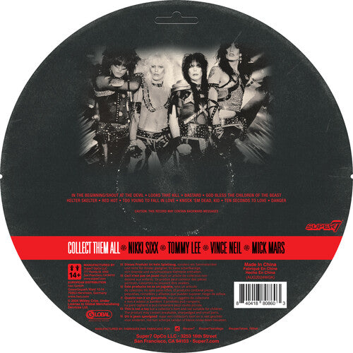 Motley Crue | Super7 - Motley Crue - ReAction Figures Wv2 - Vince Neil (Shout At The Devil - Black & White) (Collectible, Action Figure) | Action Figure