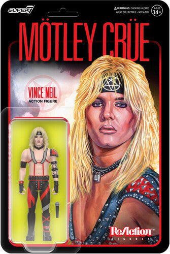 Motley Crue - Super7 - Motley Crue - ReAction Wv1 - Vince Neil (Shout at the Devil) (Figure, Collectible, Action Figure) | Action Figure