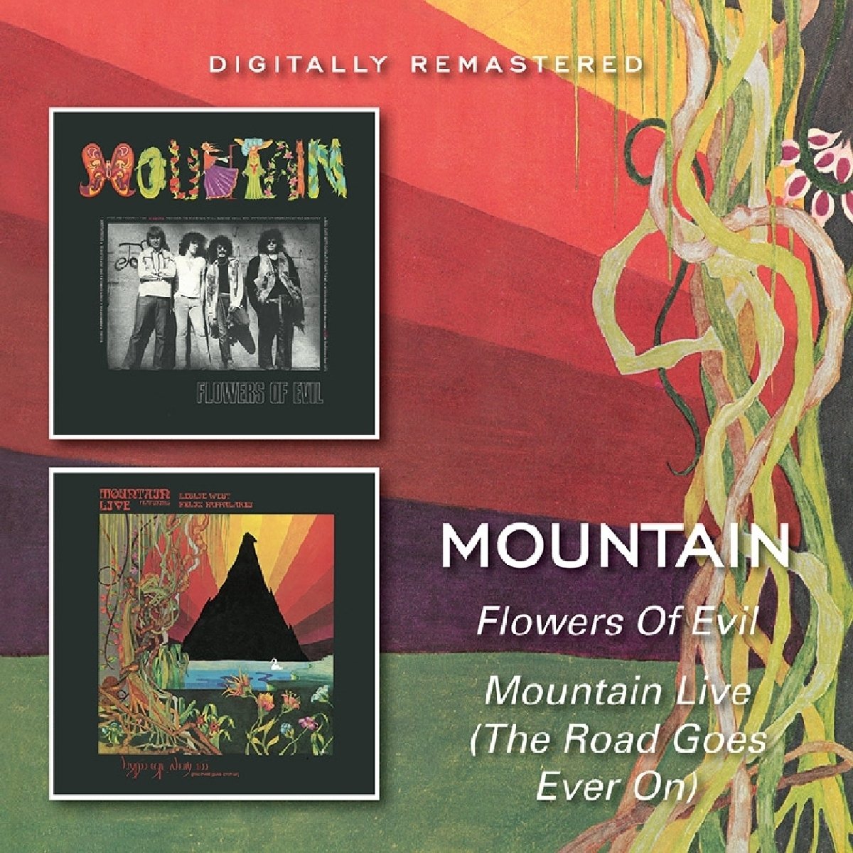 Mountain - Flowers Of Evil / Mountain Live (The Road Goes On Forever) [Import] CD | CD