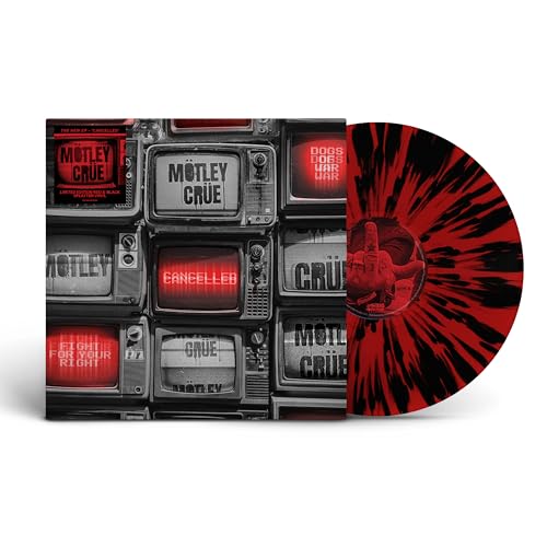 Mötley Crüe - Cancelled [Red/Black Splatter 12" EP] [45 RPM] | Vinyl