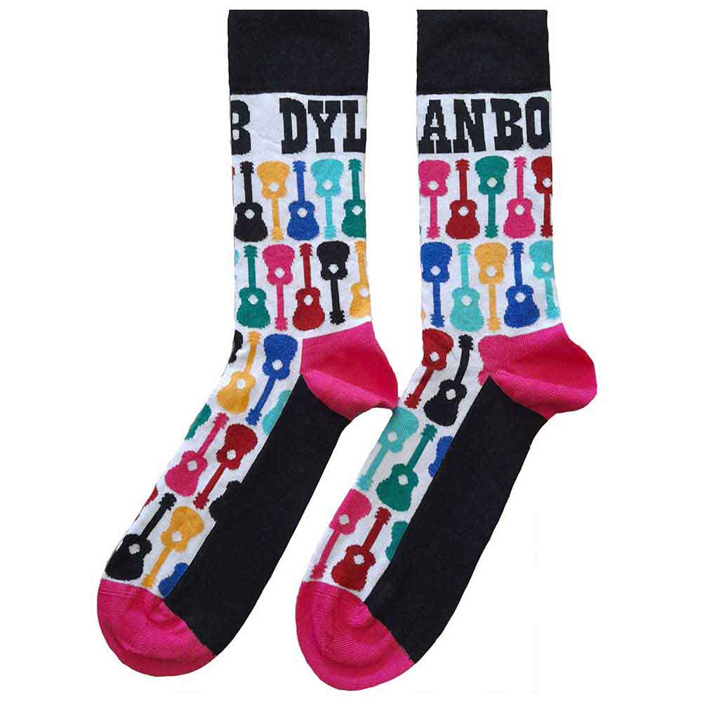 Bob Dylan - Guitar Pattern | Socks Multicolour