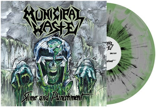 Municipal Waste - Slime and Punishment - Gray & Mint Swirl W/ Black Splatter | Vinyl
