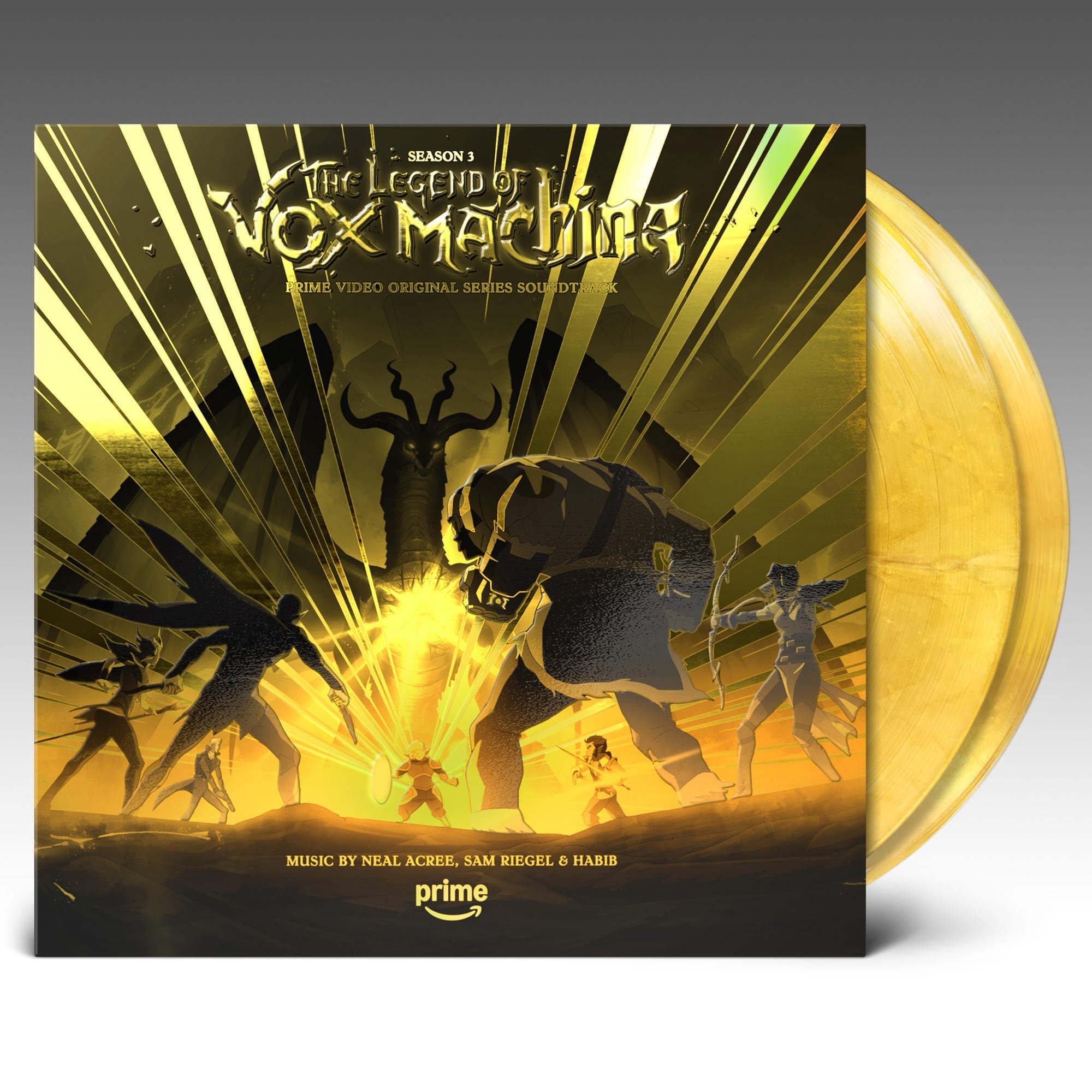 Neal Acree Sam Riegel And Mr. Fantastic | The Legend Of Vox Machina - Season 3 (Original Series Soundtrack) [Metallic Gold Vinyl] [2LP] | Vinyl