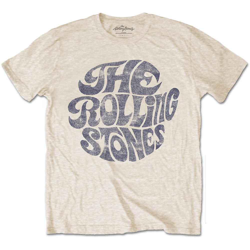 The Rolling Stones - Vintage 1970s Logo | T-Shirt Beige