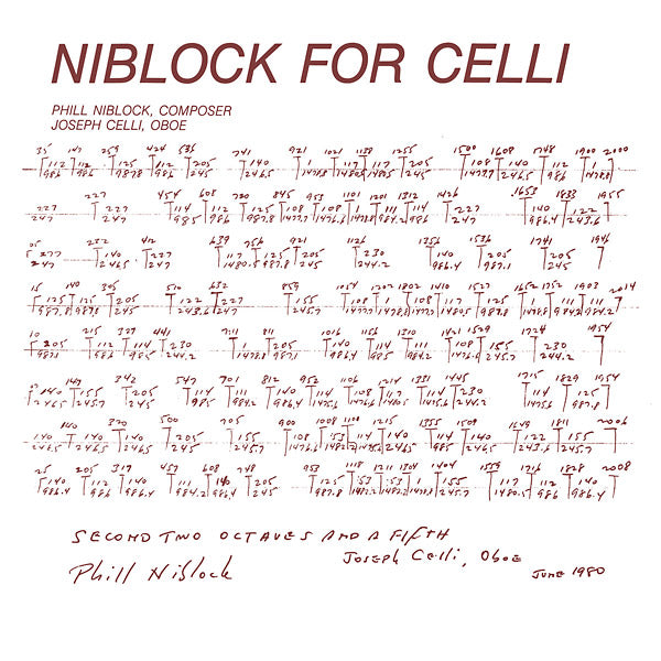 PHILL NIBLOCK - Niblock For Celli/Celli Plays Niblock | Vinyl