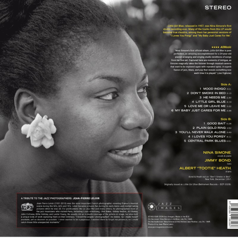 Nina Simone | Little Girl Blue (Limited Edition, 180 Gram Blue Colored Vinyl) [Import] | Vinyl