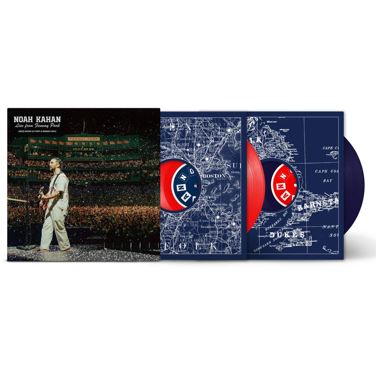 Noah Kahan - Live From Fenway Park [Red/Blue 2 LP] Indie Version | Vinyl