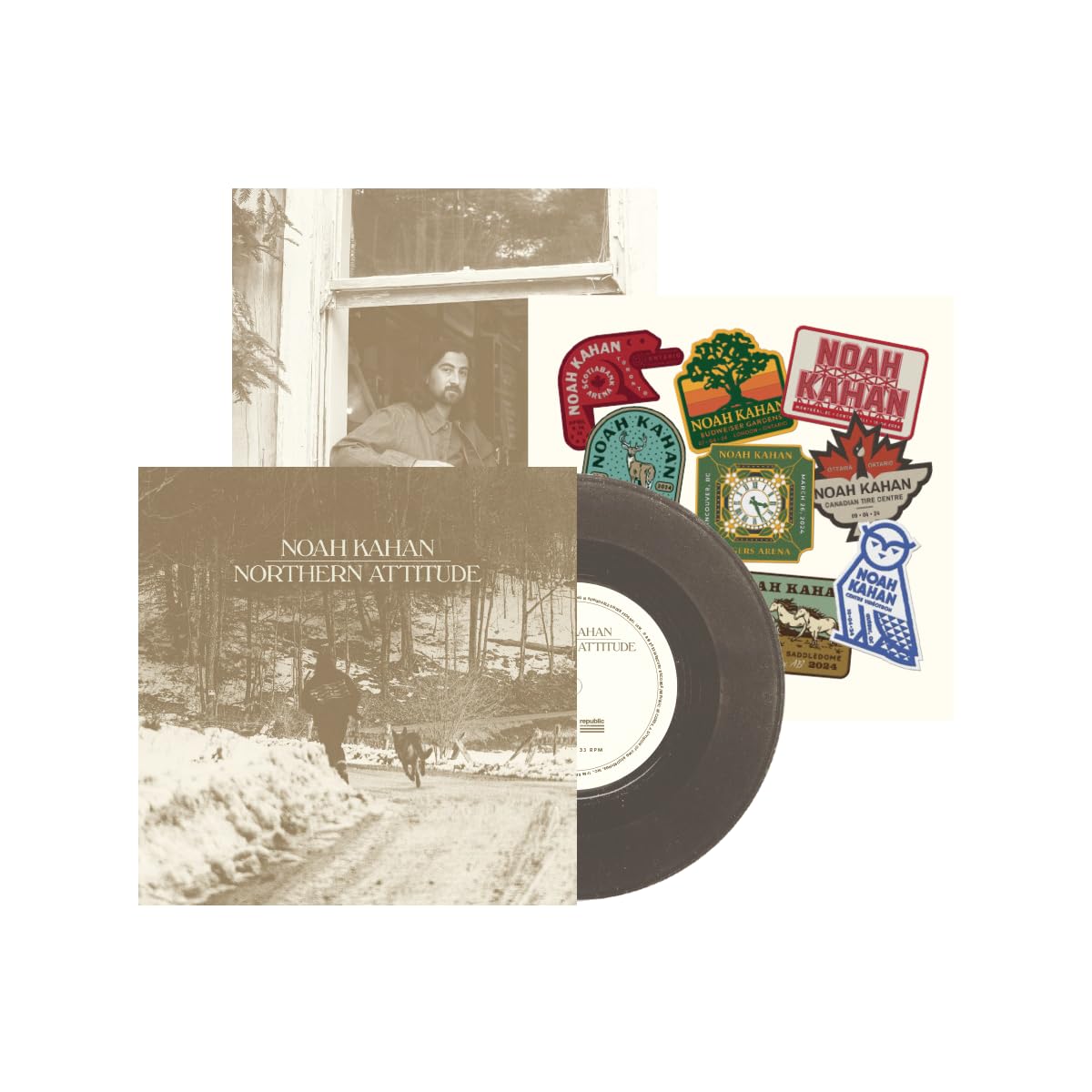 Noah Kahan | Northern Attitude (Black Ice Colored Vinyl with Poster) (7" Single) [Import] | Vinyl
