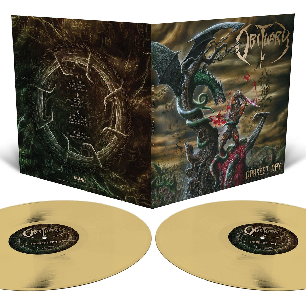 Obituary - Darkest Day (Reissue) [Translucent Gold Vinyl] [2LP] | Vinyl