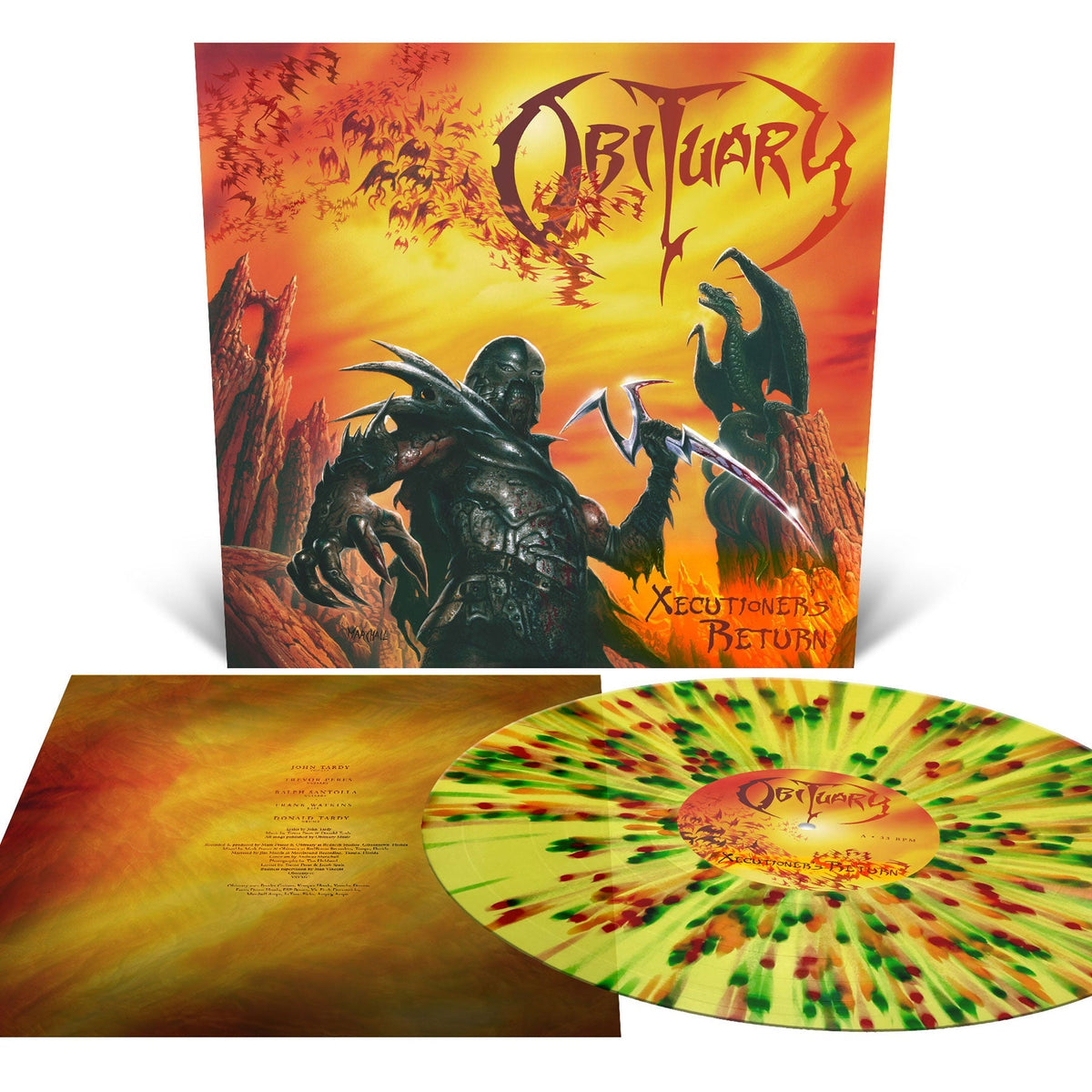 Obituary - Xecutioner'S Return (Reissue) (Indie Exclusive) [Translucent Yellow With Splatter Vinyl] | Vinyl