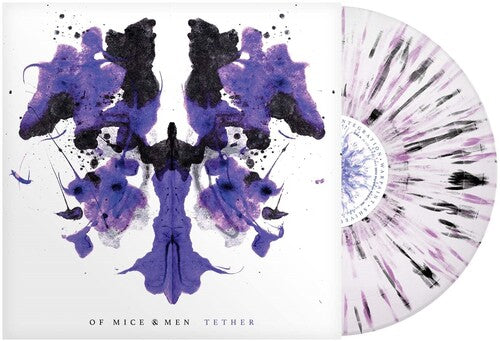 Of Mice & Men | Tether - White Purple Black Splatter | Vinyl