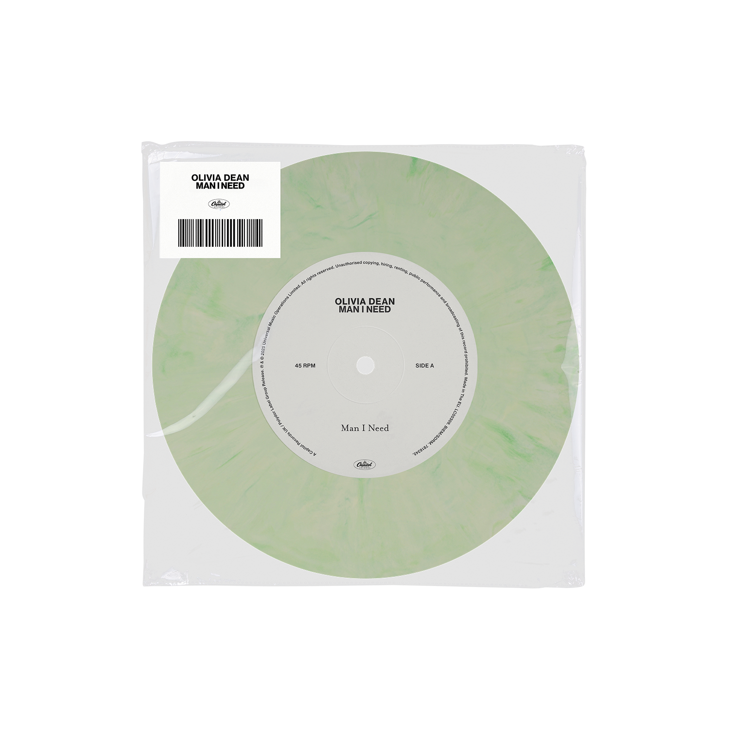 Olivia Dean | Man I Need [Light Green Marble 7" Single] | Vinyl