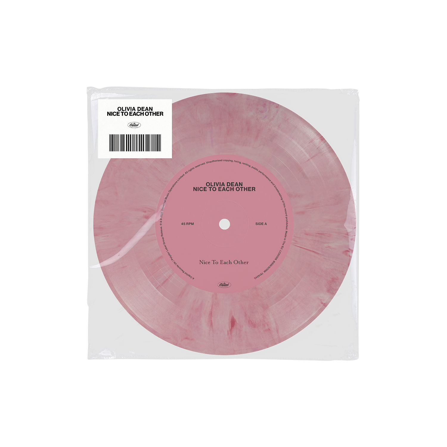 Olivia Dean | Nice To Each Other [Pink/White 7" Single] | Vinyl