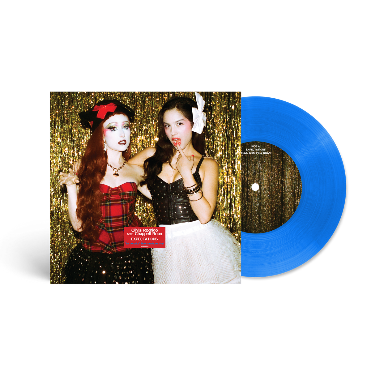 Olivia Rodrigo - expectations (feat. chappell roan) ["LA behavior" Blue Translucent 7" Single] | Vinyl