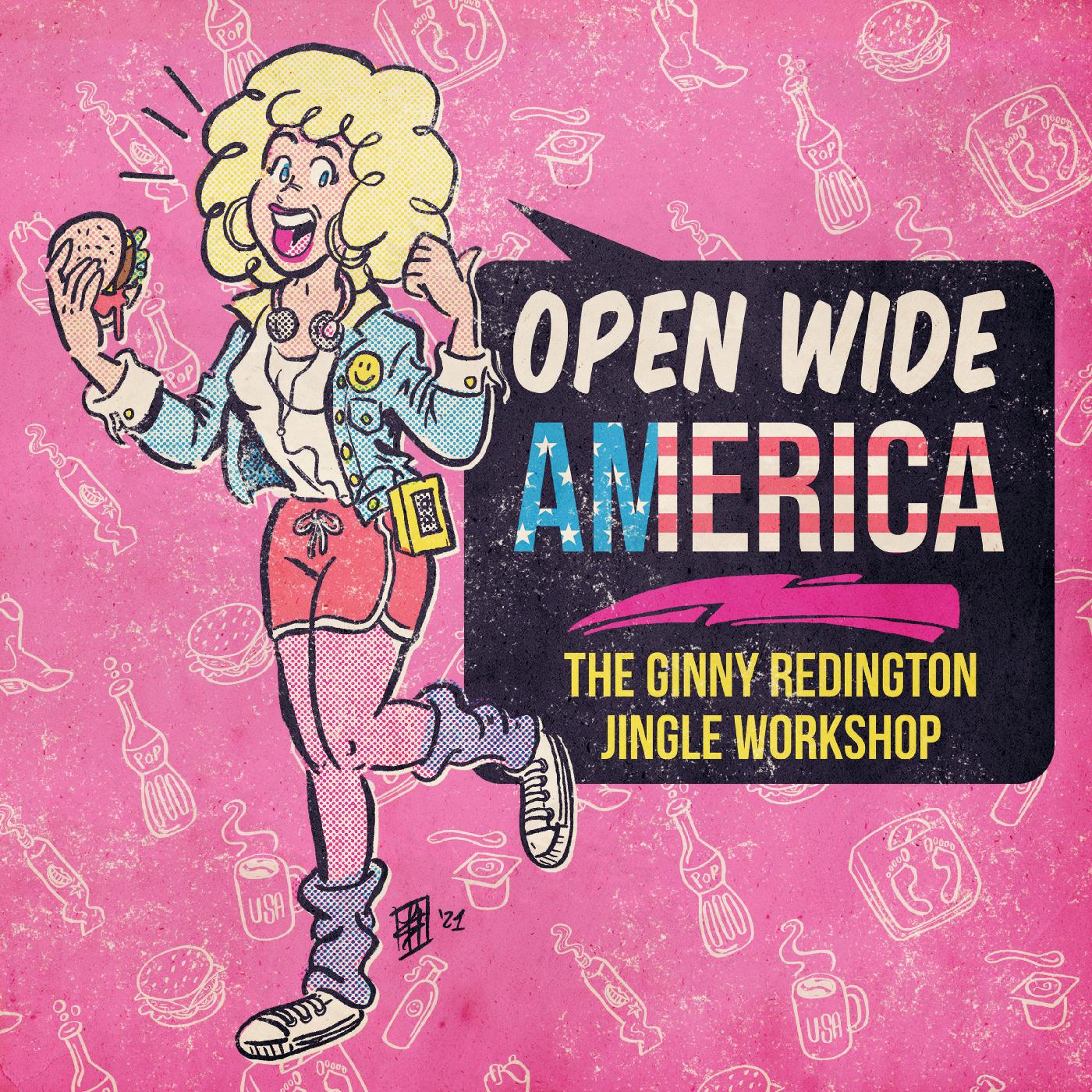 Ginny Redington | Open Wide America: The Ginny Redington Jingle Workshop (WHITE VINYL) | Vinyl