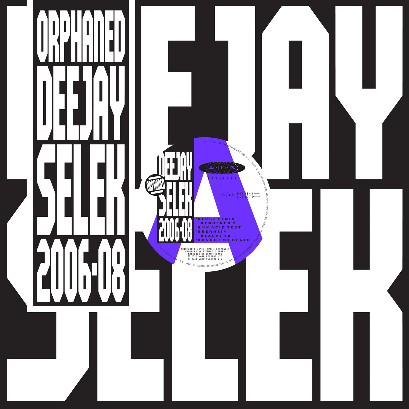 AFX | orphaned deejay selek 2006-2008 | CD