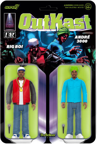 Outkast | Super7 - Outkast - Reaction Figures Wv1 - Outkast (Atliens) (Collectible, Figure, Action Figure) (Twin Pack) | Action Figure