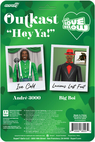 OutKast | Super7 - OutKast - ReAction Figures Wv4 - Hey Ya! 2-Pack (Action Figure, Collectible) | Action Figure