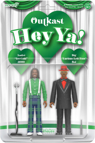 OutKast - Super7 - OutKast - ReAction Figures Wv4 - Hey Ya! 2-Pack (Action Figure, Collectible) | Action Figure