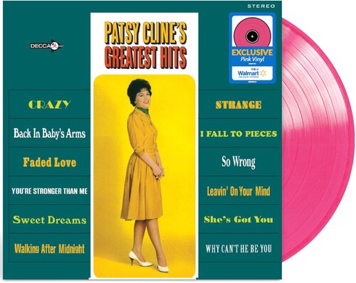 Patsy Cline | 12 Greatest Hits (Indie Exclusive, Pink Colored Vinyl) | Vinyl