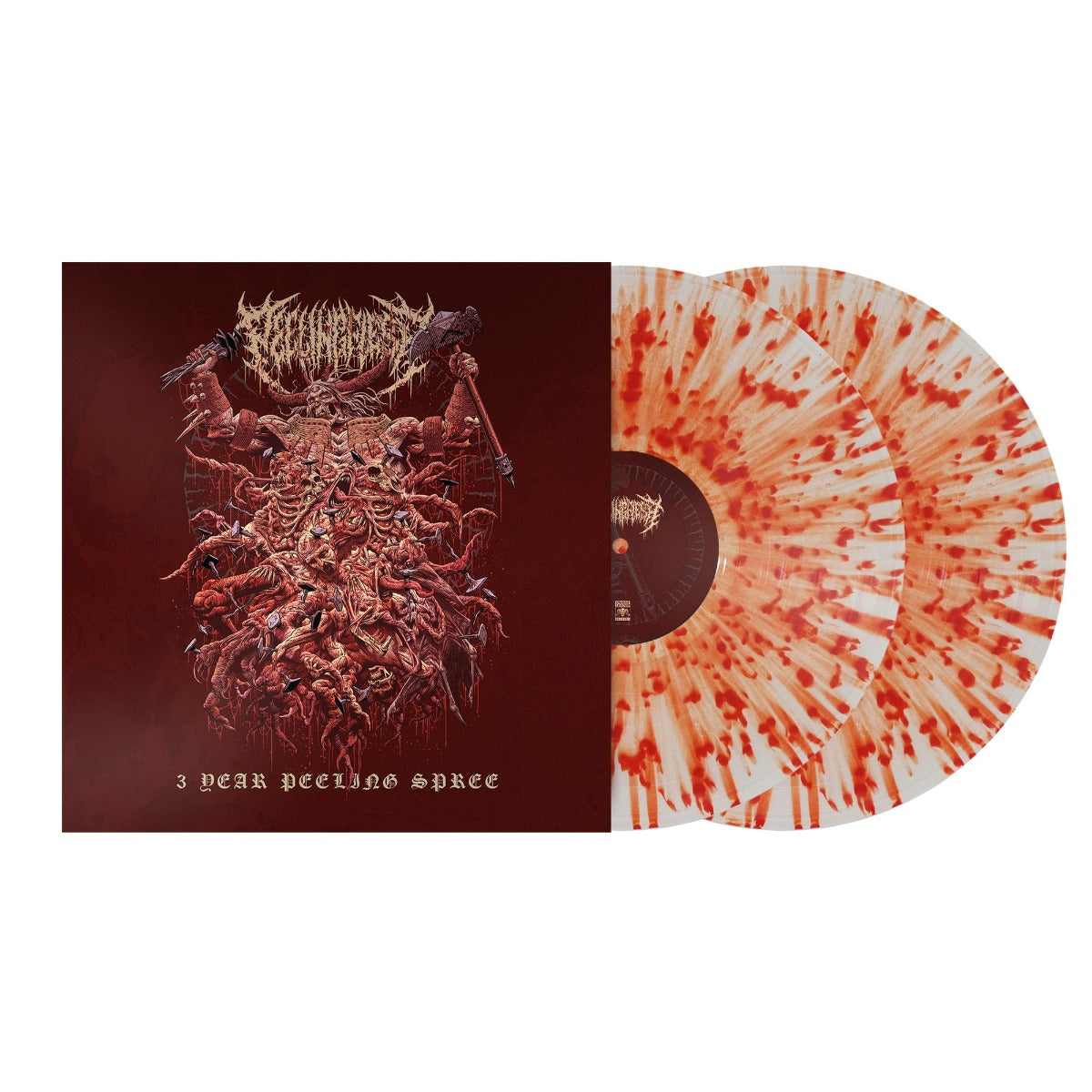 Peelingflesh | 3 Year Peeling Spree (Candy Coated Corpse Splatter Colored Vinyl) (2 Lp's) | Vinyl