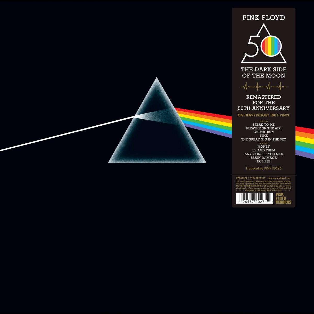 Pink Floyd - The Dark Side Of The Moon (50th Anniversary Edition) (180 Gram Vinyl, Sticker, Remastered, Gatefold LP Jacket) | Vinyl