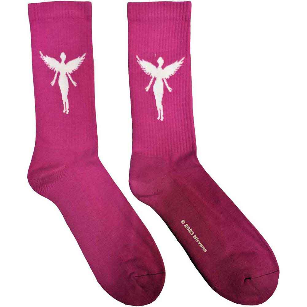 Nirvana - In Utero White Angel | Socks Pink