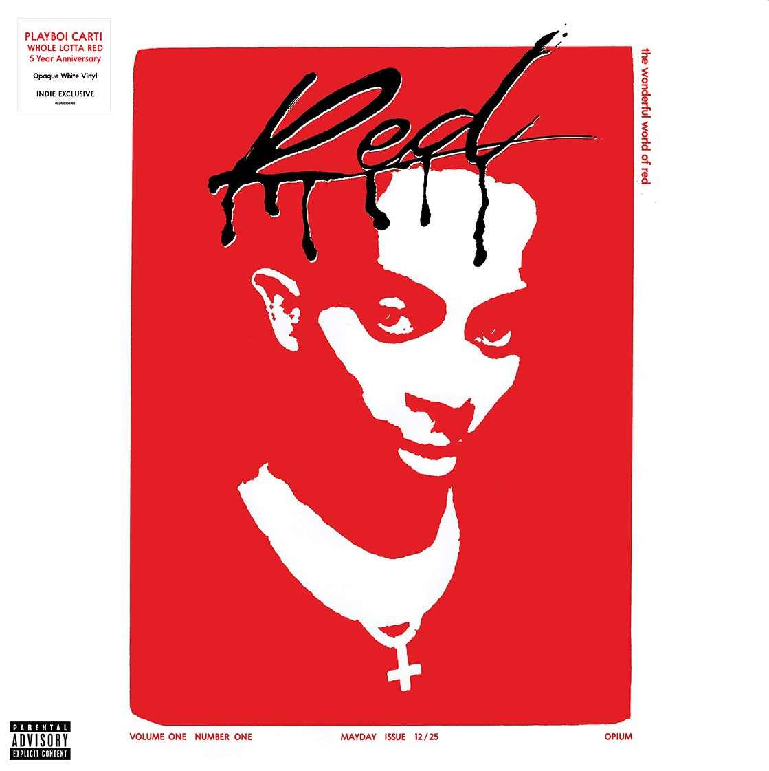 Playboi Carti | Whole Lotta Red (5 Year Anniversary Edition) (Indie Exclusive) [Rain Cloud White 2LP] [Alternate Cover] | Vinyl