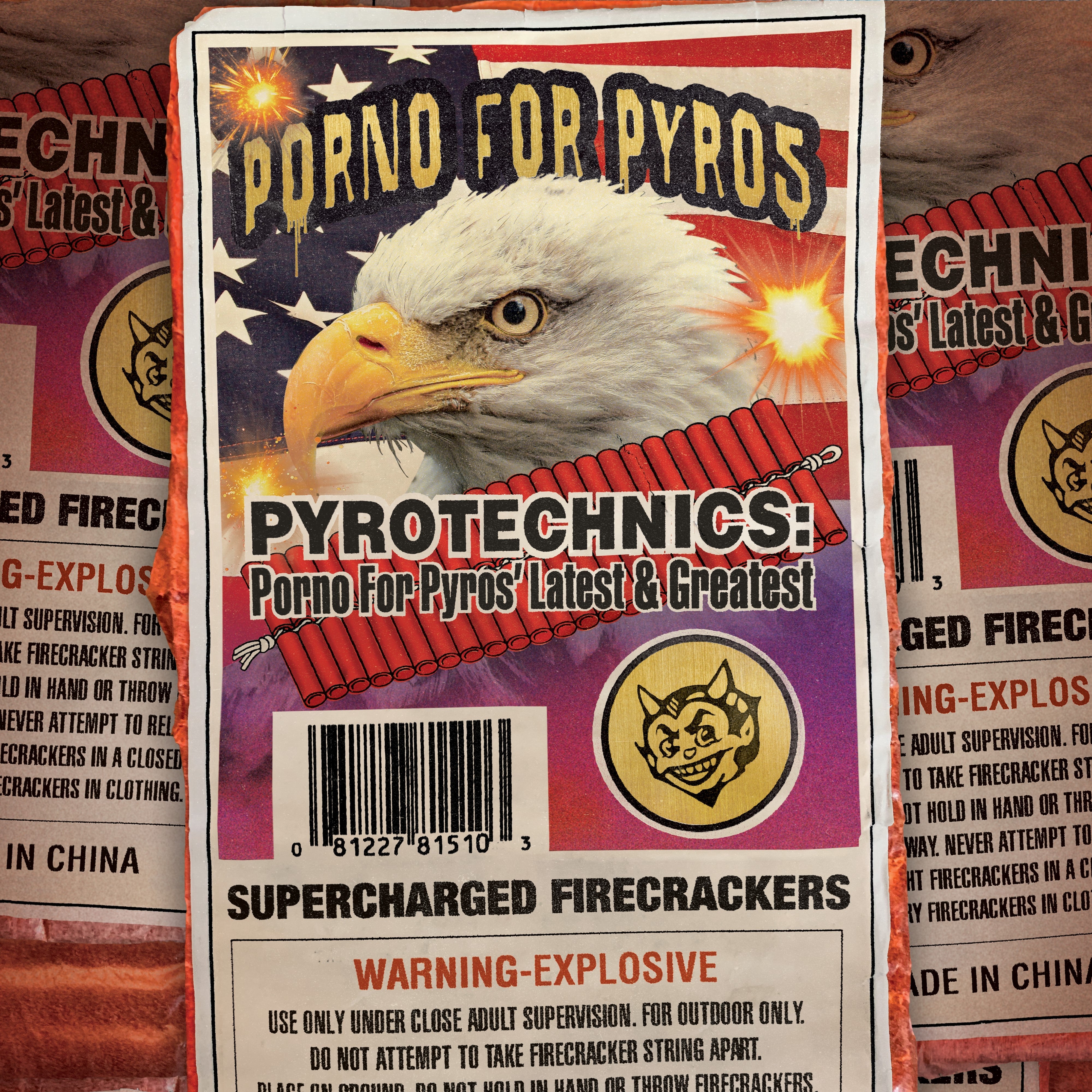 Porno for Pyros - Pyrotechnics: Porno For Pyros' Latest & Greatest (Brick & Mortar Exclusive) (140 Gram Clear W/ Orange Splatter Colored Vinyl) | Vinyl