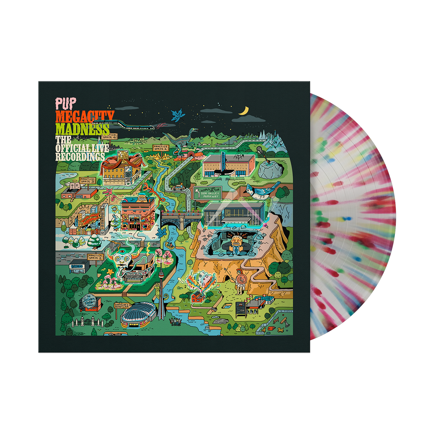 Pup | Megacity Madness (The Official Live Recordings) [Multicolor Splatter LP] | Vinyl