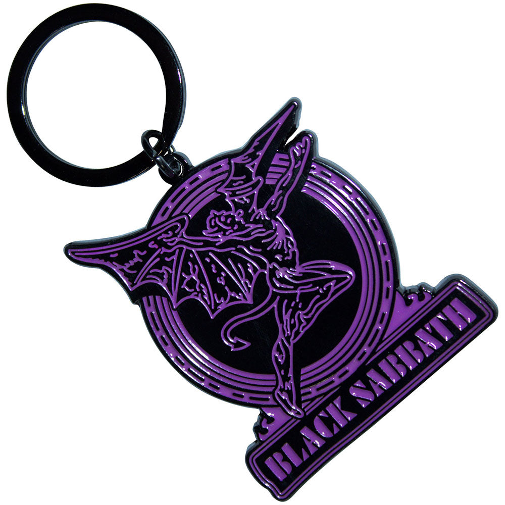 Black Sabbath | Purple Text Logo & Daemon |