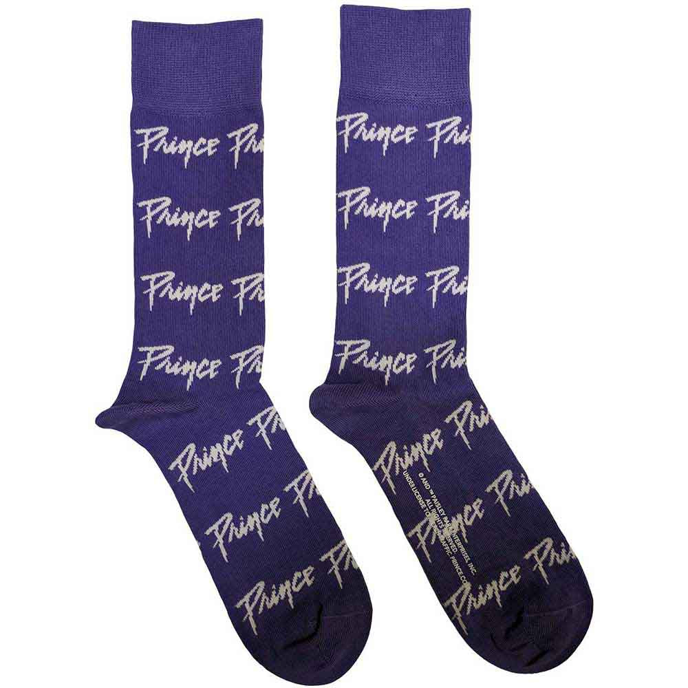 Prince - Logo Repeat | Socks Purple