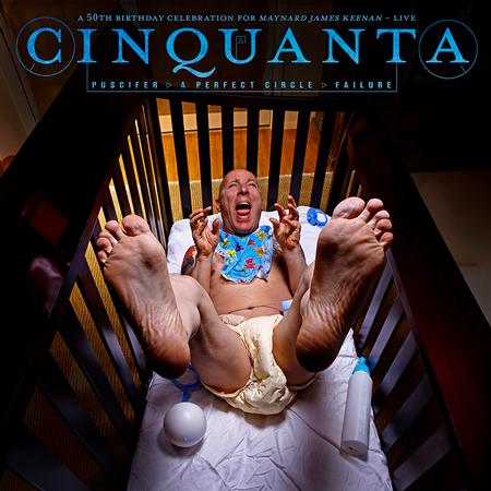 Puscifer/A Perfect Circle/Failure | Cinquanta: A 50th Birthday Celebration For Maynard James Keenan – Live (Limited Edition Clear Blue w/ Red & Pink Swirl Vinyl) (2 Lp's) | Vinyl